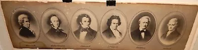 Mozart Wagner And More Famous Composers Old 19th Century Print • $99.99