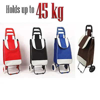 £13.95 • Buy Shopping Cart Large Lightweight Folding Trolleys Waterproof Bag 2 Wheel Large