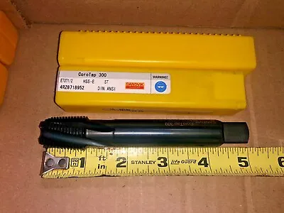 Sandvik 1/2-14 CoroTap 300 Spiral Flute Pipe Tap NPTF 5FL HSSE Oxide QTY 1 • $49.99