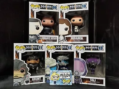 FUNKO POP! RARE Games Bundle 5pc 09-13 Mass Effect Series 1 Full Set [VAULTED] • $425