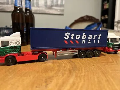 Eddie Stobart Rail 1 76 Scale Scania Trailer & Container Code 3 • £20