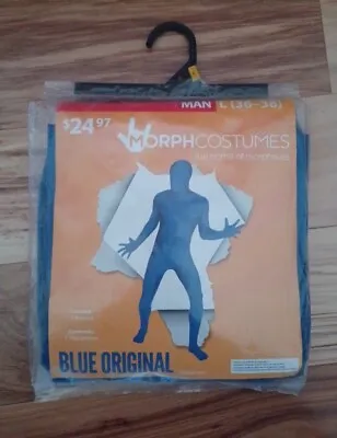 NEW In PKG Morph Suit For Adult MEN Large Royal Blue • $9.99