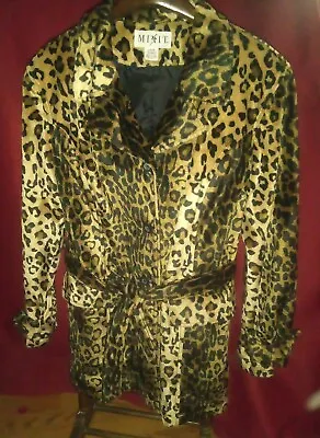 Mixit Jacket Coat Mixit Leopard Print Women Jacket Large Retro • $35