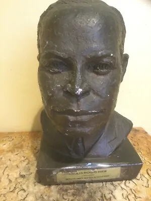 Inge Harrison- Bust Of Dr. Charles Richard Drew-  Plaster Sculpture - Signed • $299.99