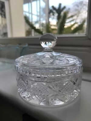 Vintage Signed Waterford  Cut Crystal  Lidded Bowl • £30