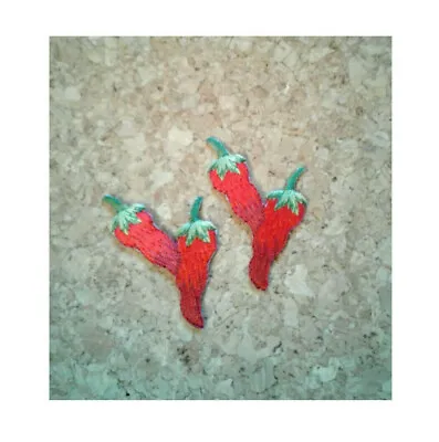 Chili Pepper - Mexican Food - Southwest - Embroidered Iron On Patch - 2PCS SMALL • $3.39