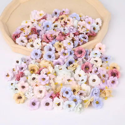 3CM Small Silk Daisy Bud Heads Artificial Fake Flowers Wedding DIY Craft Lots • £35.87