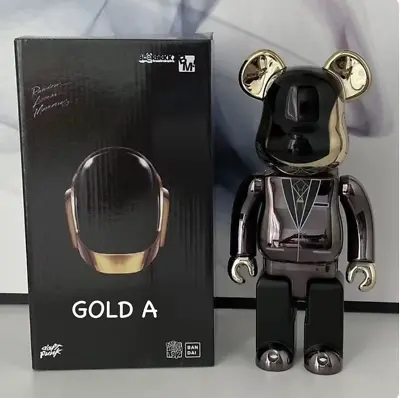 28cm Bearbrick 400% Action Figure Daft Punk Gold Silver Violent Bear Toys Gift • $79.99