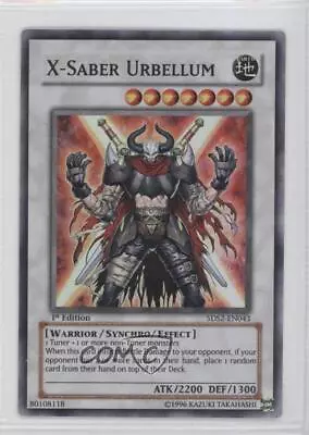 2009 Yu-Gi-Oh! 5D's 2 Starter Deck 1st Edition X-Saber Urbellum #5DS2-EN043 1l2 • $1