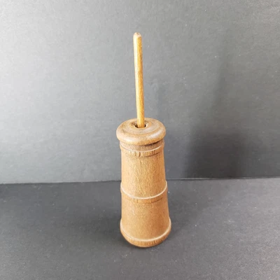 $9.99 • Buy Antique Vtg Miniature Wooden Butter Churn 5  Tall 3 Pcs