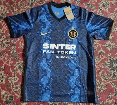 Brand New With Tags Mens Replica Inter Milan Football Shirt Size Small • £25