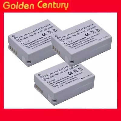 3x 1.3A NB-10L NB 10L NB10L Digital Battery For Canon SX60HS SX40 SX50 SX60 SX S • $36.95