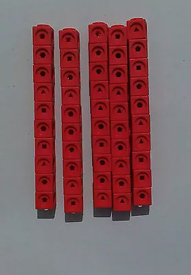 Maths Link Counting Cubes (New Pack Of 50 Red Cubes 2cm X 2cm X 2cm) • £7.25