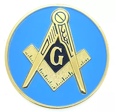 Masonic Car Auto Emblem Light Blue 2.5  • $9.33