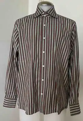 $54.95 • Buy Domenico Vacca Striped Cotton Mens Dress Shirt Sz 42 / 16.5