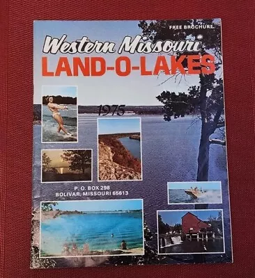 Vintage 1975 Western MISSOURI Land-O-Lakes Travel Motel Business Directory • $9.99