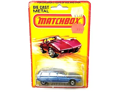 VTG 1980 Lesney Matchbox Superfast Transitional CITROEN CX Station Wagon #12 MOC • $17.50