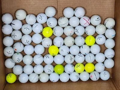 Mixed Lot Of 75 Callaway Golf Balls Chrome Soft Super Soft Hex Soft Used 4A • $59.95