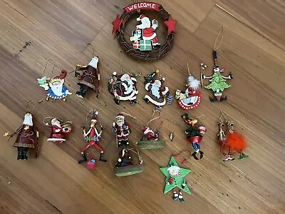 Bulk Set Of 16 X Vintage Christnas Decorations • $39.99