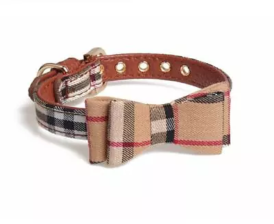 Dog Collar Tartan Plaid Bow Tie Check Adjustable Pet Puppy Cat Scarf Collars UK • £5.99