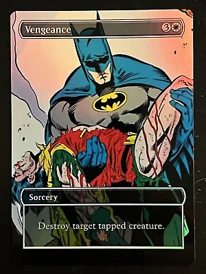 Vengeance (Batman) Altered Card - Magic The Gathering Foil Version • $10