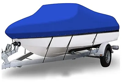 Waterproof Marine Grade Canvas Polyester Boat Cover 17-19ft Long • $47.99