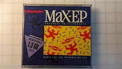 Used MaxOptix MaX-EP 1.3GB 5 1/4 Magneto Optical Cartridges • $10