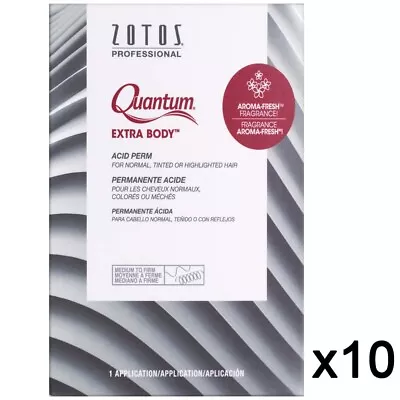 Salon Beauty Zotos Quantum Extra Body Hair Perm Normal Tinted Medium 10 Pack • $79.99