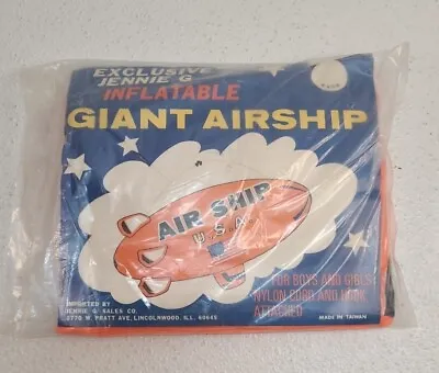 Vintage NEW OLD STOCK Sealed  JENNIE G.  Inflatable Nylon Giant Airship BLIMP • $95