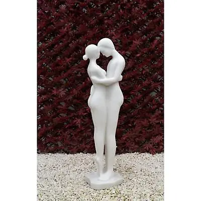 Dinova Embracing Couple Statue Sculpture Modern Garden Ornament • £314.99
