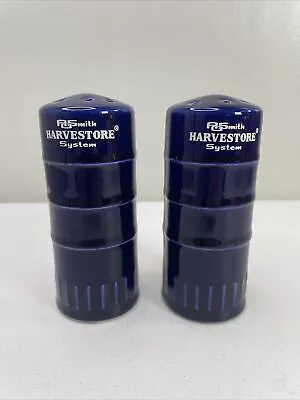 Vintage 1950’s AO Smith Harvestore Silo Salt And Pepper  Shakers  Cobalt Blue • $229.99