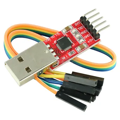 USB 2.0 To TTL UART 5PIN Module Serial Converter CP2102 STC PRGMR With Cable • $1.52