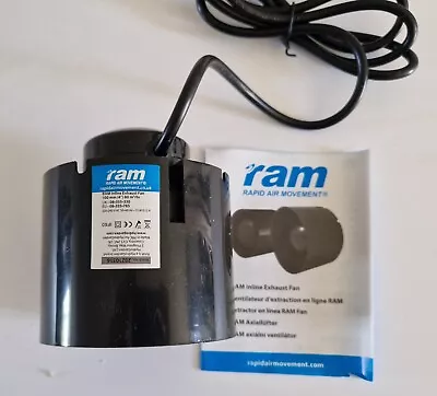 RAM 100mm 4  Inch Extractor Inline Duct Fan Intake Fan Hydroponics 80M3/HR • £18.99