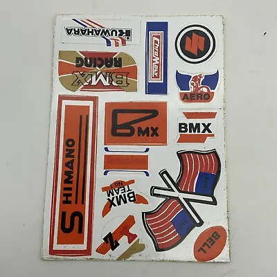 Vintage Stickers BMX Sheet 1980s Old Stock Bike Bicycle • $25.08