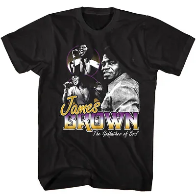 $25.50 • Buy James Brown Godfather Of Soul Men's T Shirt Mr Dynamite Hardest Working Funk