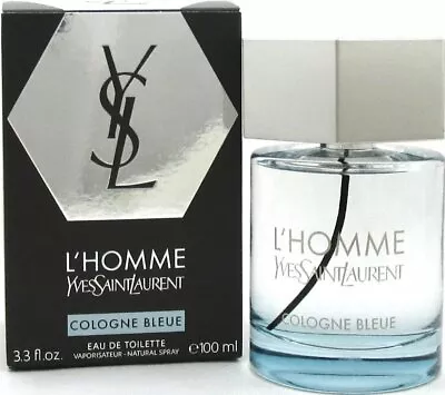 L'homme Cologne Bleue By Yves Saint Laurent For Men EDT 3.3 / 3.4 Oz New In Box • $74.98