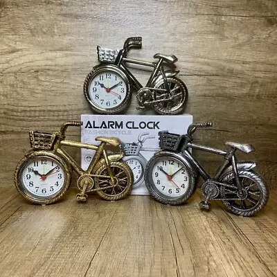 Retro Living Room Bedside Home Clock Crafts Bicycle Clock Alarm Clock • $18.74