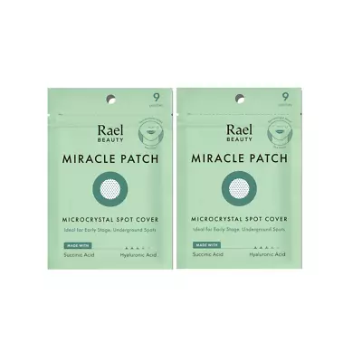 2 Pack Rael Beauty Miracle Patch Microcrystal Spot Cover 9 Patches Each • $21.24