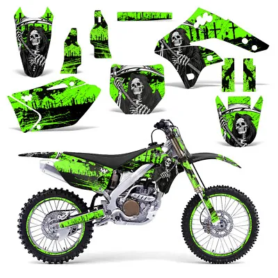 Kawasaki KX250F Graphics Kit Dirt Bike Wrap MX Decals Moto Stickers 06-08 REAP G • $69.95