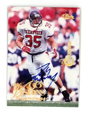 $39.99 • Buy 1996 Classic Visions  Zach Thomas Rookie RC Signings Auto Gold Foil Texas Tech