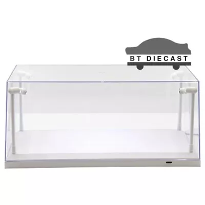 ILLUMIBOX CLEAR DISPLAY USB POWERED LED SHOW CASE For 1/24 1/18 WHITE BASE 14005 • $26.90