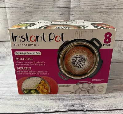 Instant Pot 8 Piece Multi Use Accessory Kit  Red 6qt & 8qt Compatible New Open • $25