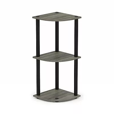 Furinno Turn-N-Tube 3-Tier Corner Display Rack Multipurpose Shelving Unit • £27.95