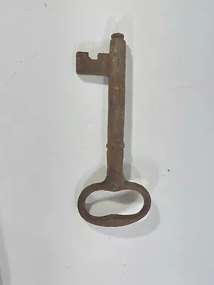 Large Antique Iron Skeleton Key 5  Inch Mortise Lock Jail Key Post Vintage • $19.95