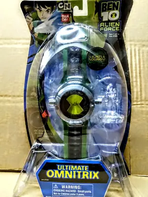 Bandai Ben 10 Alien Force Ultimate Omnitrix Light & Sound Alien Voice Watch Gift • $57.19