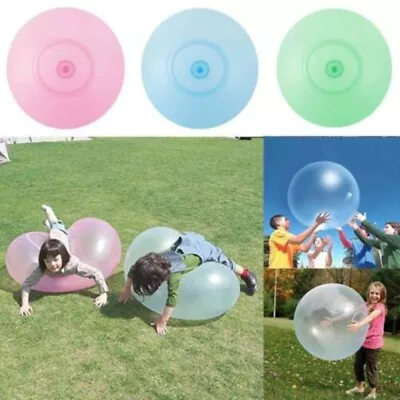 80cm Super Wubble Bubble Ball Balloon Inflatable Refillable Stretch Outdoor Toy • $11.29