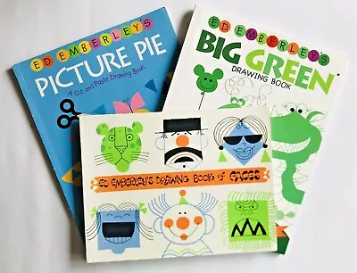 Lot Of 3 Ed Emberley Drawing Books Big Green Picture Pie Book Of Faces EUC • $24.50