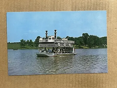 Postcard Mahomet IL Illinois Lake Of The Woods Little Showboat Passenger Boat • $4.99