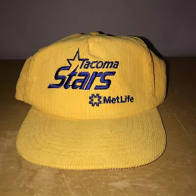 Vintage Tacoma Stars Corduroy Misl Soccer Snapback Hat • $34.99