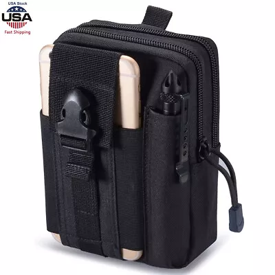 Tactical Waist Belt Bag EDC Military Holster Wallet Pouch Phone Case Gadget Pack • $8.99